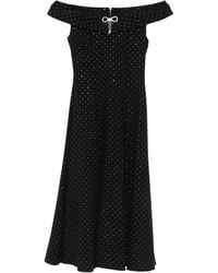 Nissa - Schulterfreies Midikleid mit Pailletten - Lyst