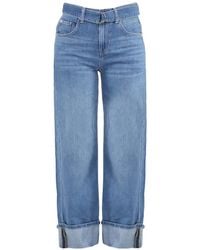 Liu Jo - Flared Jeans With Belt - Lyst