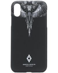 Marcelo Burlon IPhone XR-Hülle mit Flügel-Print - Schwarz