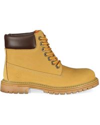 Lumberjack - Lace-Up Leather Ankle Boots - Lyst