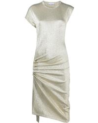 Rabanne - Side Gathered-detail Midi Dress - Lyst