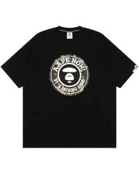 Aape By A Bathing Ape - Logo-Print Camouflage-Detail T-Shirt - Lyst