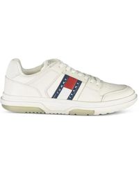 Tommy Hilfiger - Court Logo-Patch Sneakers - Lyst