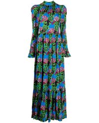 La DoubleJ - Floral-print Tiered Maxi Dress - Lyst