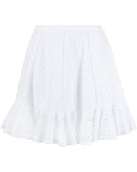 Philosophy Di Lorenzo Serafini - Lace Pleated Mini Skirt - Lyst