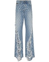 Philipp Plein - Monogram Strass Jeans - Lyst