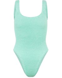 Hunza G - スクエアネック ワンピース水着 - Lyst