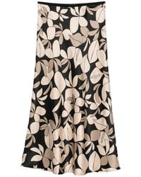 Siyu - Floral-Print Midi Skirt - Lyst
