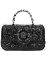 Versace - La Medusa Mini-Tasche Mit Kristallen - Lyst