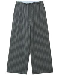 B+ AB - Pinstripe Wide-Leg Trousers - Lyst