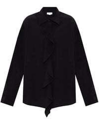 Victoria Beckham - Asymmetric Ruffle Blouse - Lyst
