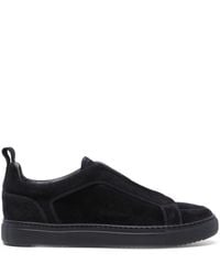 Doucal's - Elasticated-straps Suede Sneakers - Lyst