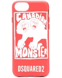 DSquared² 'Canadian Monster' iPhone 8-Hülle - Rot