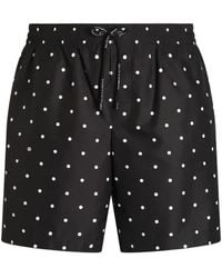 Dolce & Gabbana - Polka-Dot Print Swim Boxer Shorts - Lyst