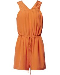 Equipment - Drawstring-Fastening Silk Playsuit - Lyst
