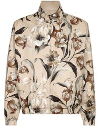 Dolce & Gabbana - Giacca reversibile a fiori - Lyst