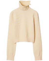 Burberry - Pullover Mit Hahnentrittmuster - Lyst