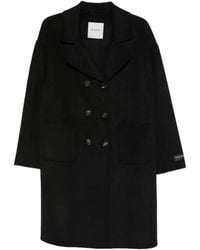 ERMANNO FIRENZE - Abrigo Con Doble Botonadura - Lyst