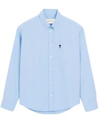 Ami Paris - Boxy Katoenen Overhemd Met Ami De Coeur - Lyst