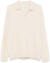 Laneus - Polo-Pullover Mit Gebürstetem Finish - Lyst