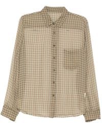 JNBY - Plaid Chest Pouch Pocket Shirt - Lyst