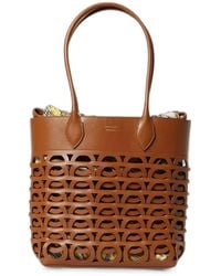 Ferragamo - M Gancini Cut-Out Tote Bag - Lyst