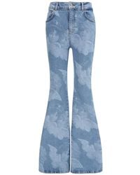 Fiorucci - Angels-Print Flared Jeans - Lyst
