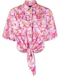 Isabel Marant - Floral-Print Short-Sleeve Shirt - Lyst