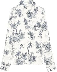 Zadig & Voltaire - Hemd mit Palmen-Print - Lyst