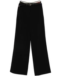Max Mara - Fluid Belt Trousers - Lyst