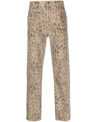 Tom Ford - Neutral Leopard Print Jeans - Men's - Cotton - Lyst