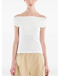 ViCOLO - Off-The-Shoulder Ribbed Top - Lyst