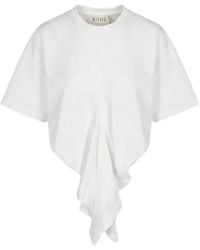 Rohe - Draped Seam-Detail T-Shirt - Lyst