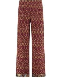 Etro - Floral-print Trousers - Lyst