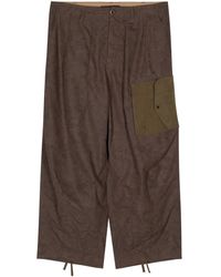 C.P. Company - Camouflage-Print Wide-Leg Trousers - Lyst