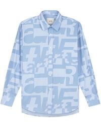 Arte' - Allover-Print Button-Fastening Shirt - Lyst