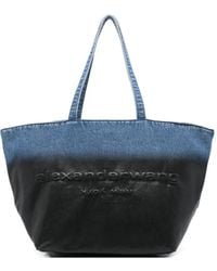Alexander Wang - Denim Punch Large Tote - Lyst