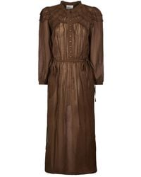 Isabel Marant - Vestido largo con volantes - Lyst