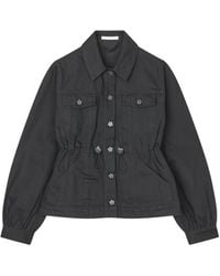 Cecilie Bahnsen - Candida Drawstring-Waist Denim Jacket - Lyst