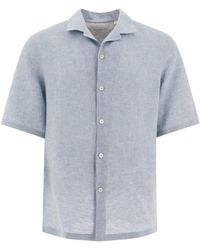Brunello Cucinelli - Linen Shirt - Lyst
