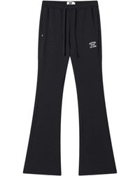 Izzue - Flared Broek Met Borduurwerk - Lyst