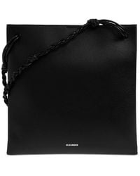 Jil Sander - Slim Tangle Leather Messenger Bag - Lyst