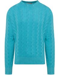 Laneus - Maglione A Maglia Intrecciata - Lyst