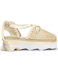 Mou - Logo-Lettering Espadrilles - Lyst