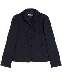Jil Sander - Gabardine Wollen Blazer - Lyst