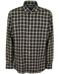 Barba Napoli - Check-Print Long-Sleeve Shirt - Lyst