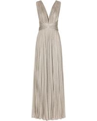 Dolce & Gabbana - Lamé-Effect Maxi Dress - Lyst