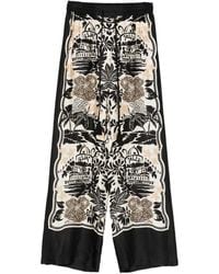 ERMANNO FIRENZE - Floral-Print Trousers - Lyst