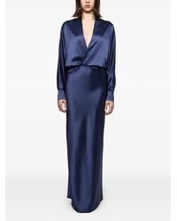 Atu Body Couture - V-Neck Long-Sleeve Maxi Gown - Lyst