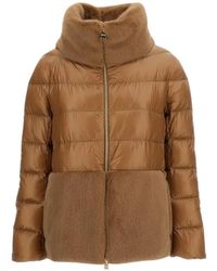 Herno - Veste Matelassée À Empiècements Imprimés - Lyst